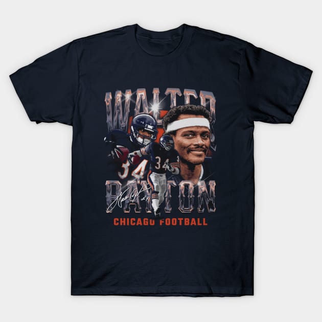 Walter Payton Chicago Vintage T-Shirt by ClarityMacaws